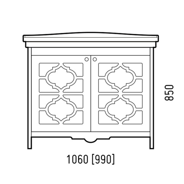 Тумба напольная Corozo Манойр 105 SD-00000357