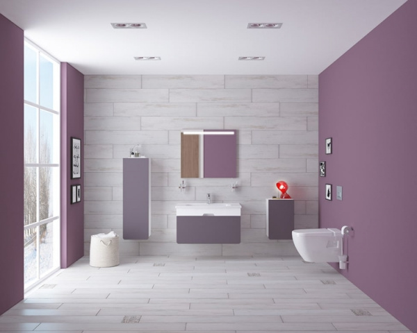 Модуль под раковину, 70 см Vitra D-Light White Purple 58133