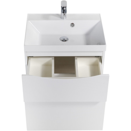 База под раковину подвесная BelBagno MARINO-CER-600-2C-SO-BL-P Bianco Lucido