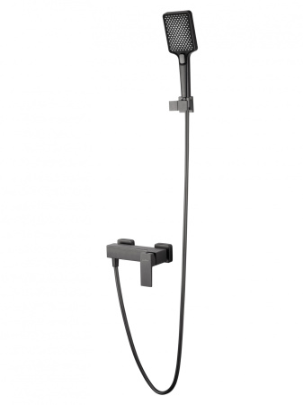 Смеситель для душа WONZON & WOGHAND CUBE 2.0, темный графит WW-88048068-BGM