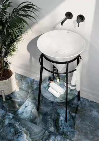 Смеситель для раковины с внутренней частью Kerama Marazzi Linea 71028KM.01.093 черный матовый