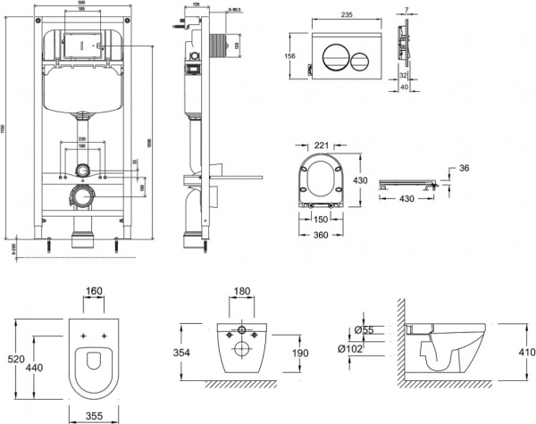 Инсталляция для туалета Jacob Delafon Rodin Plus E21748RU-00