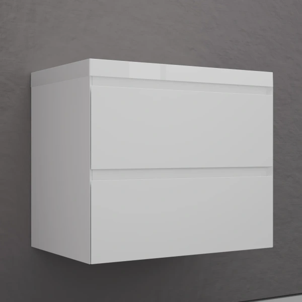 Тумба подвесная без раковины 70 см Style Line Манхэттен ЛС-00002362 белый матовый