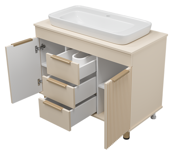 Тумба с раковиной  Brevita Enfida 100 УТ000014839