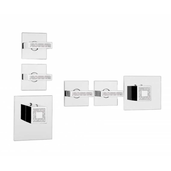 Термостат для ванны на 2-4 потребителя Bossini Outlets Z033203.030 хром