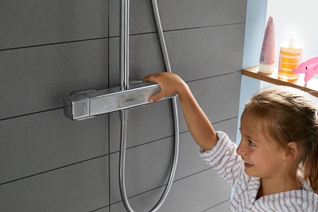 Душевая система с термостатом Hansgrohe Croma E Showerpipe 280 1jet 27630000 хром