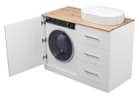 Тумба под стиральную машину Misty Респект 120  правая Э-Рес01120-13ЯП