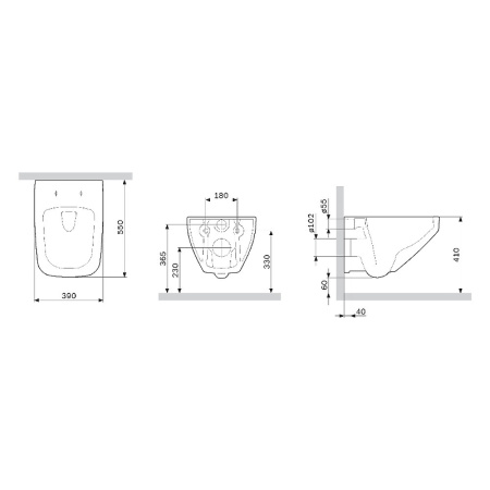Унитаз подвесной AM.PM Inspire V2.0 C50A1700MWSC