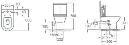 Бачок для унитаза Roca Faro 34101C000