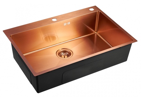 Кухонная мойка (74х50) EMAR EMB-125A PVD Nano Coppery