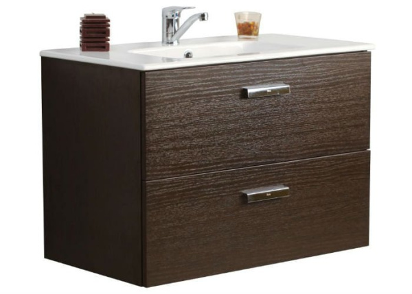 Тумба с раковиной Roca Vctoria Nord венге ZRU9000031+32799C00