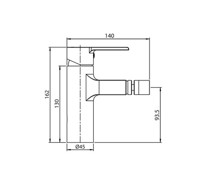 Смеситель для биде Koller Pool Kvadro Arc KA0300