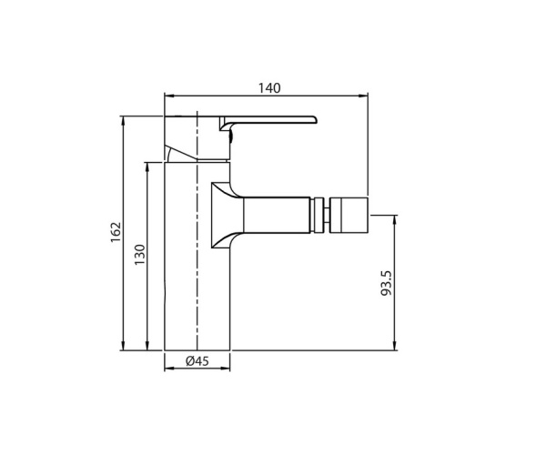 Смеситель для биде Koller Pool Kvadro Arc KA0300