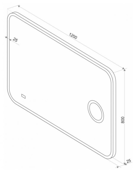 Зеркало (120х80) Misty Стайл B 135 ЗЛП463