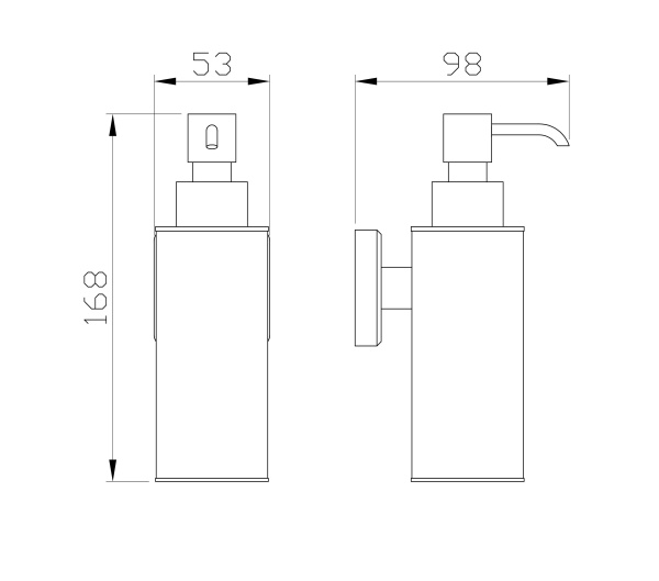 Дозатор мыла WONZON & WOGHAND ROMA, бронза WW-7232