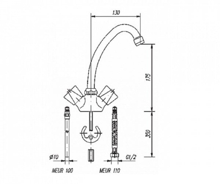 Смеситель для умывальника MOFEM FAVORIT 140-0097-01
