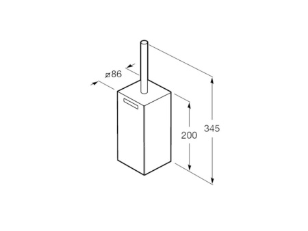 Ёршик Roca с подставкой Rubik 816852001