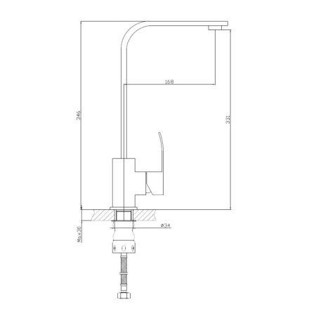 Смеситель для кухни Haiba HB70815
