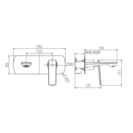Смеситель для раковины Haiba HB80548-8