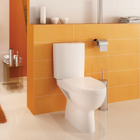 Унитаз напольный безободковый Cersanit PARVA Clean On 011 3/6 DPL EO S-KO-PA011-3/6-COn-DL-w