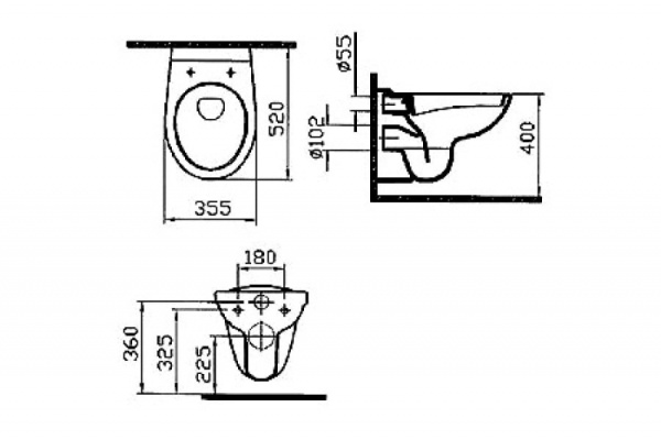 Унитаз с инсталляцией VITRA Normus 9773B003-1177