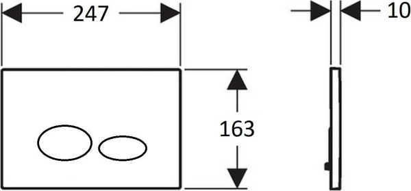 Клавиша смыва Creavit TERRA GP9002.09 зеленый нил