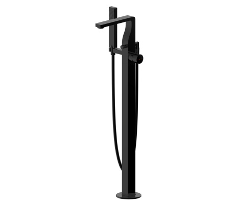 Отдельностоящий смеситель для ванны Bravat Arc F66061K-B3-ENG черный