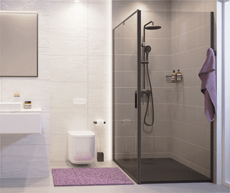 Душевой уголок (90х90) WasserKRAFT Elbe 74P03