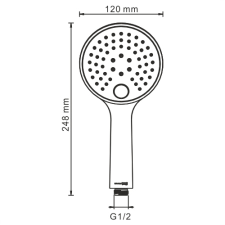 Ручной душ WasserKRAFT Sauer A207