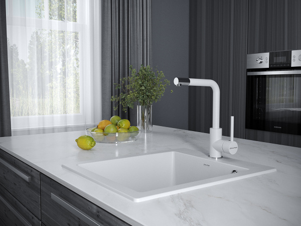 Смеситель для кухни с подключением к фильтру  Paulmark Honner Ho212018-431TW