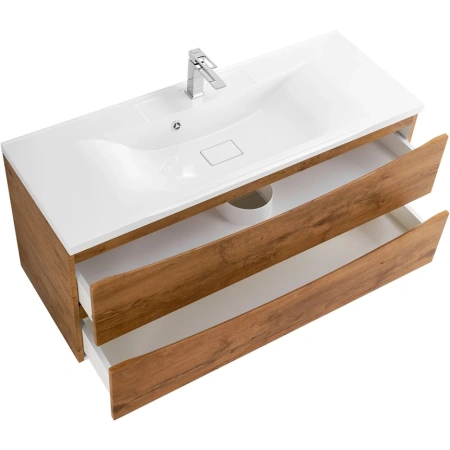 Тумба  под раковину подвесная с двумя выкатными ящиками BelBagno MARINO-1100-2C-SO-RN-P Rovere Nature