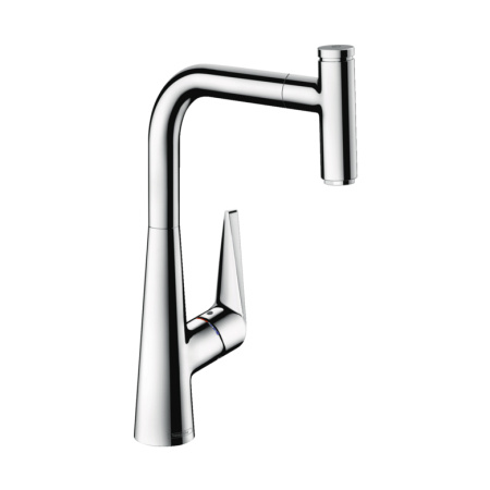 Смеситель для кухни с выдвижным изливом Hansgrohe Talis Select M51 1jet 72821000 хром