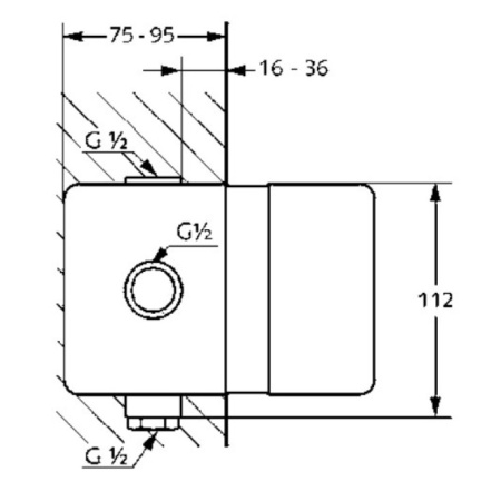 Встраиваемый комплект Kludi Pure&Easy 38636