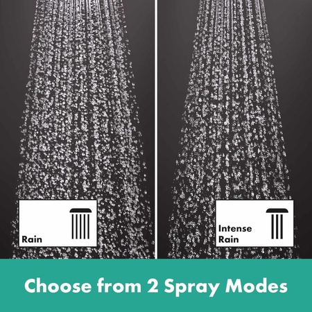 Душевая система с термостатом Hansgrohe Showerpipe 200 1jet EcoSmart Vernis Blend 26089670 черный матовый