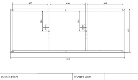 Рама для ванны Cersanit SANTANA 140 K-RW-SANTANA*140n
