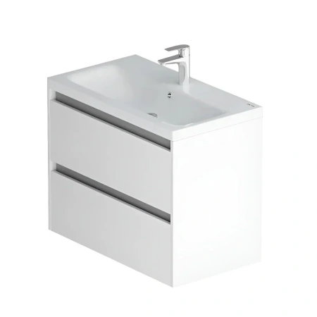 Тумба с раковиной 75 см Am.Pm Pulse M91-FHX0752-WCC0752WG белый глянец