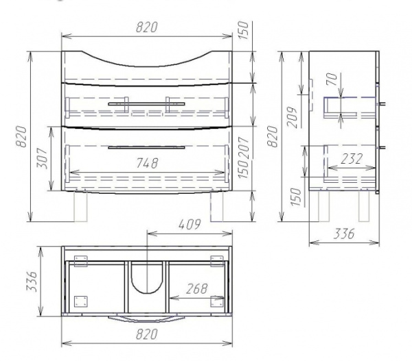 умба под раковину Alvaro Banos Carino maximo 8402.1300