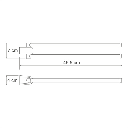 Держатель полотенец двойной WasserKRAFT Berkel K-6831