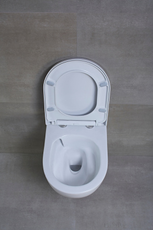 Подвесной безободковый унитаз с сиденьем микролифт beWash Bogen 88393201