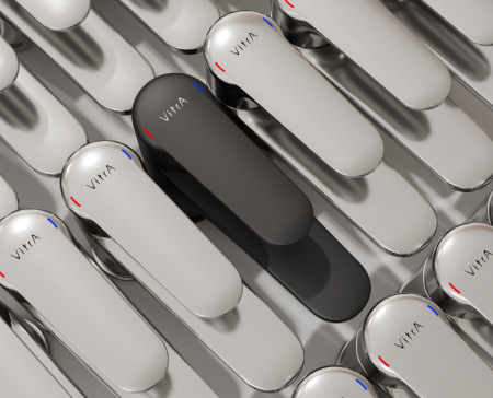 Смеситель для раковины VitrA Root Round A4270636EXP, черный матовый