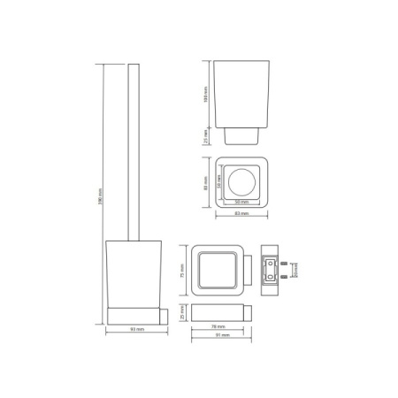 Туалетный ершик Bemeta Solo 139113142