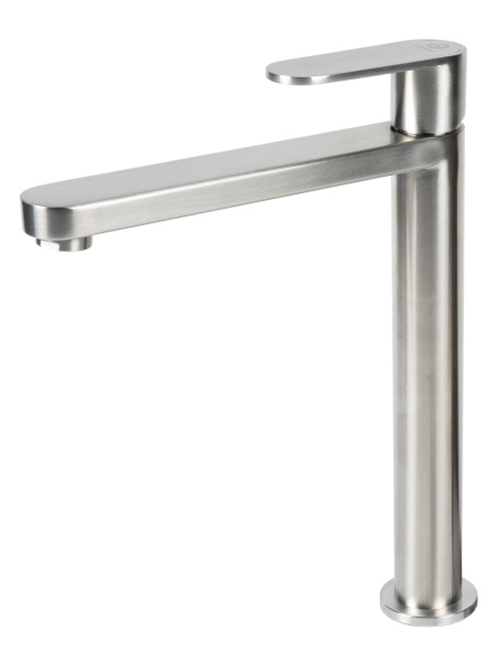 Смеситель для накладной раковины однорычажный высокий Agger Sweet A2712122 сатин матовый