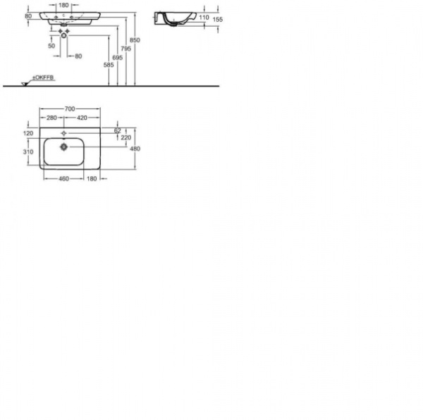Раковина Keramag it! 121970000