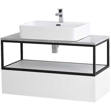 Консоль под раковину Cezares CADRO-100/46/30-1C-SO-MET-ST