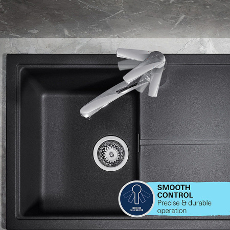 Смеситель для кухни с выдвижным изливом Grohe Start 30531 DC1 (30531DC1) суперсталь
