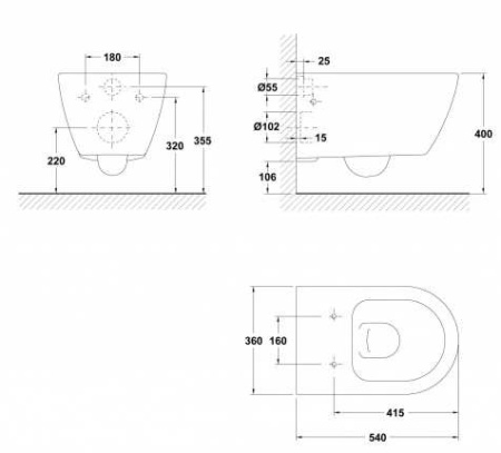 Унитаз подвесной GALA Emma 30172 (73084)