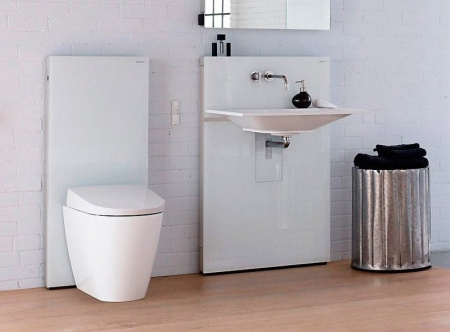 Инсталляция для напольного унитаза Geberit Monolith Premium 131.001.SI.1