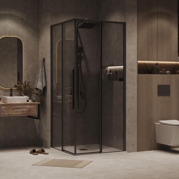 Душевая дверь (100х195) Grossman Galaxy 1/2.K33.01.10.21.10, раздвижная