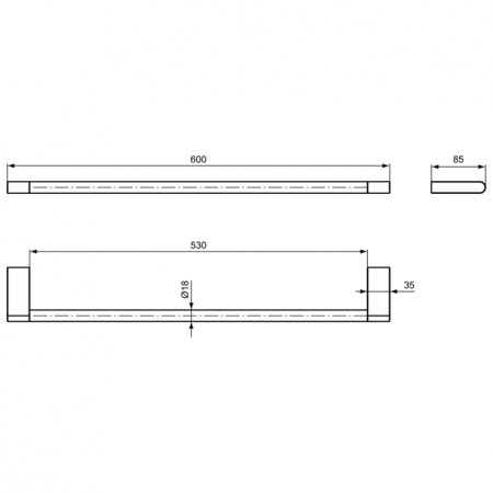 Полотенцедержатель Ideal Standard Connect N1387AA