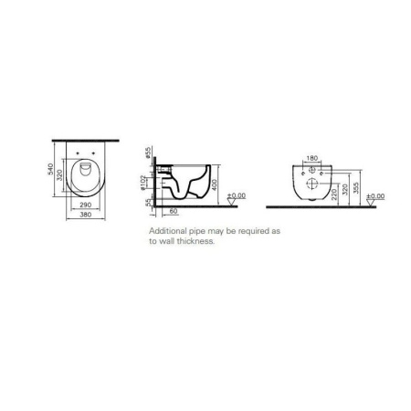 Унитаз подвесной Vitra Liquid 7321B403-0075